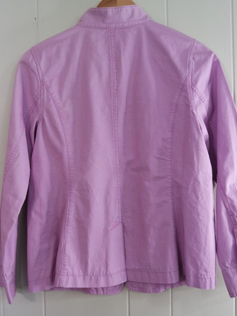 Talbots Lavender Purple Jacket Coat Size Small Petite Spring Classic Buttons - Picture 5 of 9